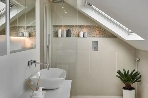 shower room in loft conversion 1